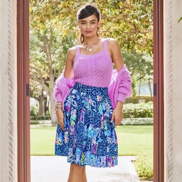 NWT Lilly Pulitzer Pop Up Lilly’s Party Bryant Skirt size 00 - Picture 2 of 4